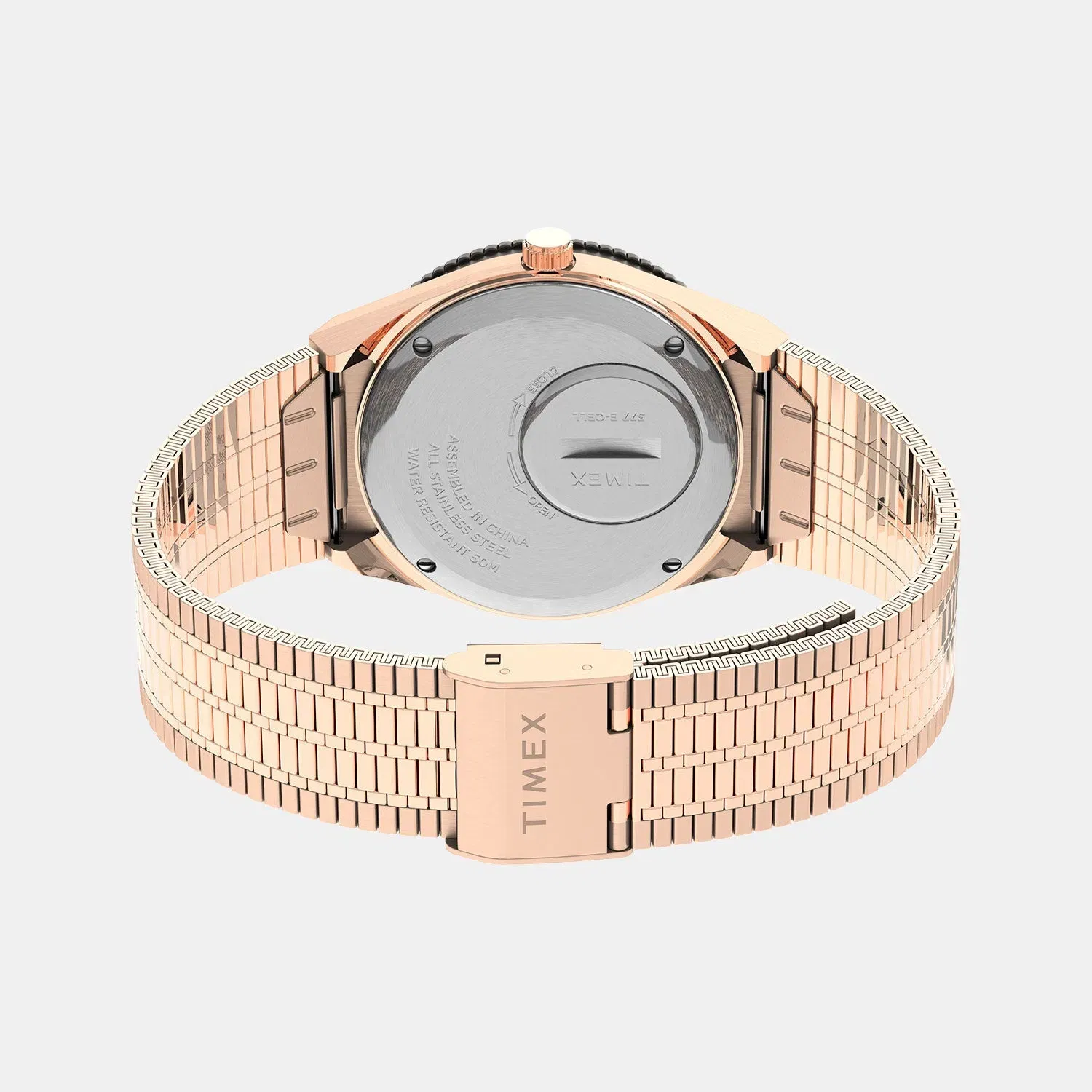 Timex Q Timex Women Quartz Cream Dial Analog Stainless Steel Watch Tw2U95700Uj