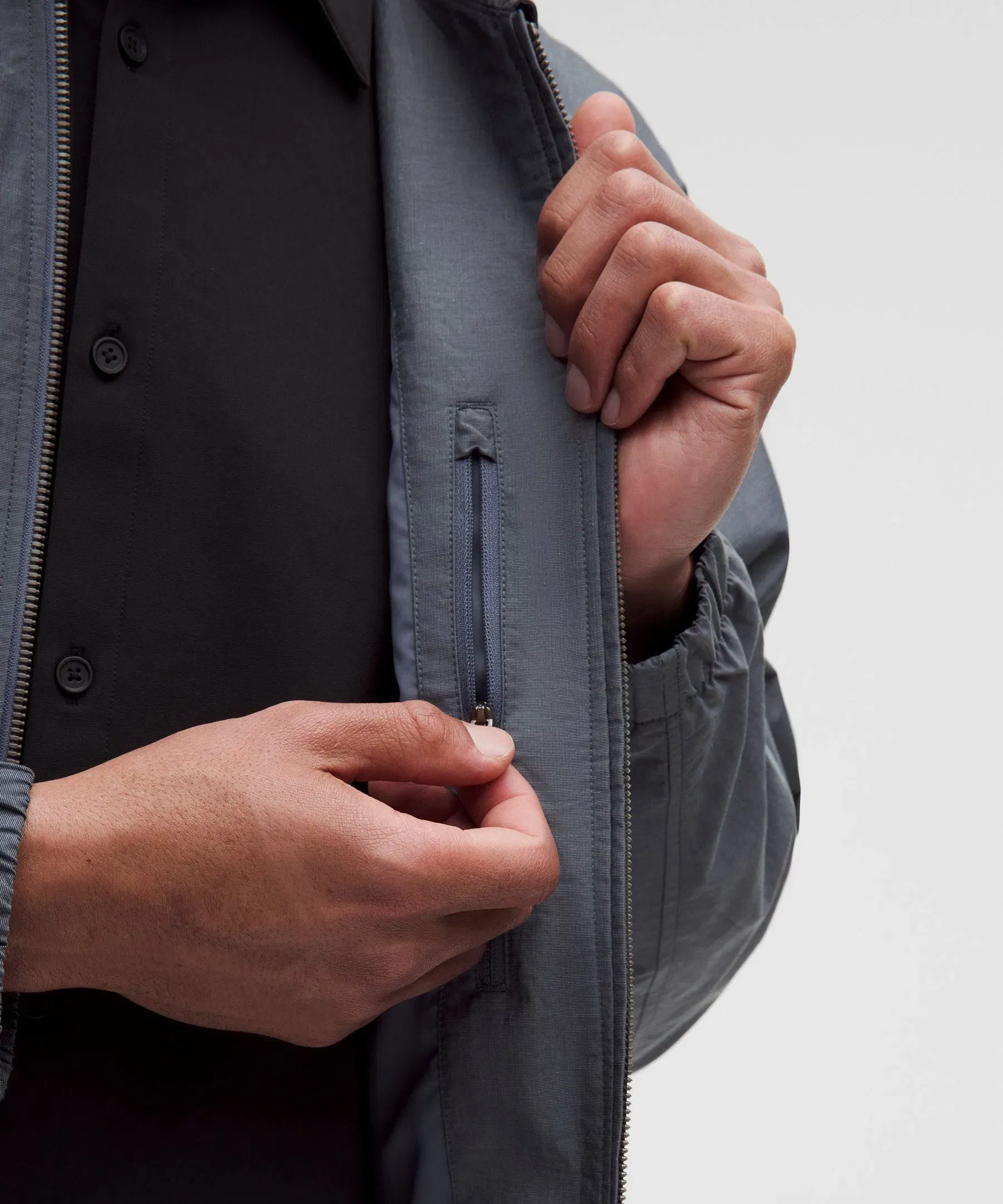 Lululemon Cotton-Blend Collared Jacket