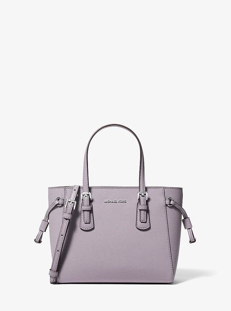 Michael Kors Voyager Extra-Small Pebbled Leather Convertible Crossbody Bag Lilac