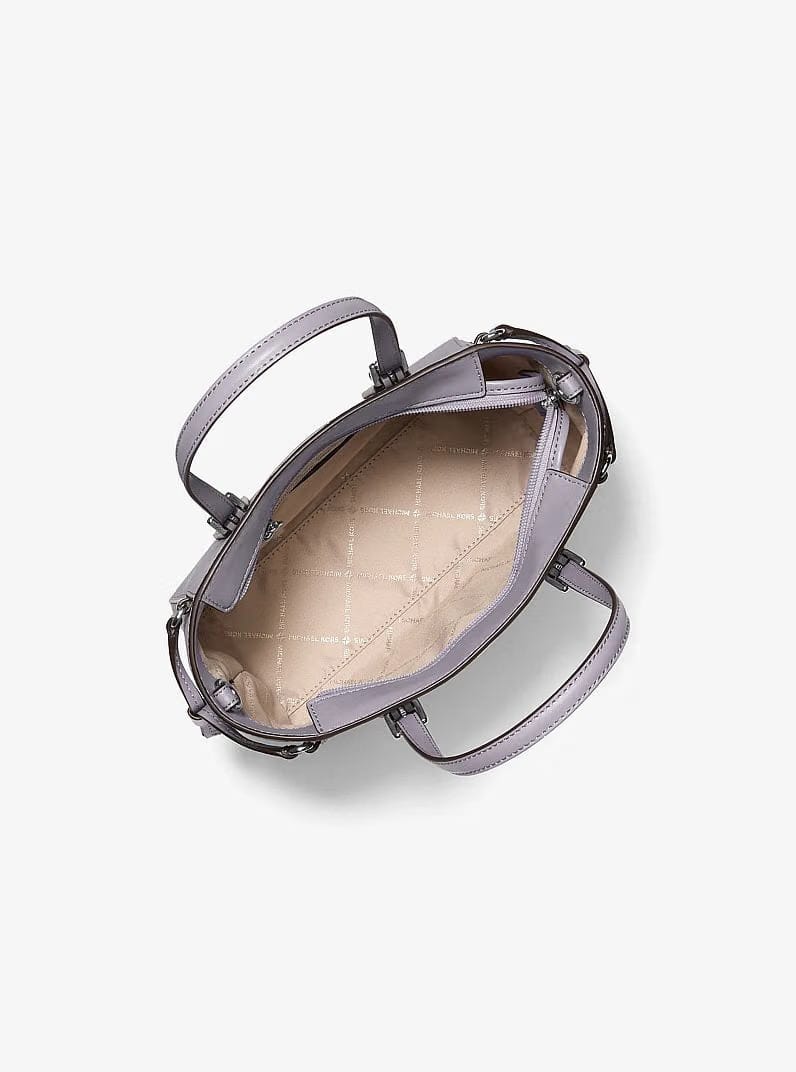 Michael Kors Voyager Extra-Small Pebbled Leather Convertible Crossbody Bag Lilac