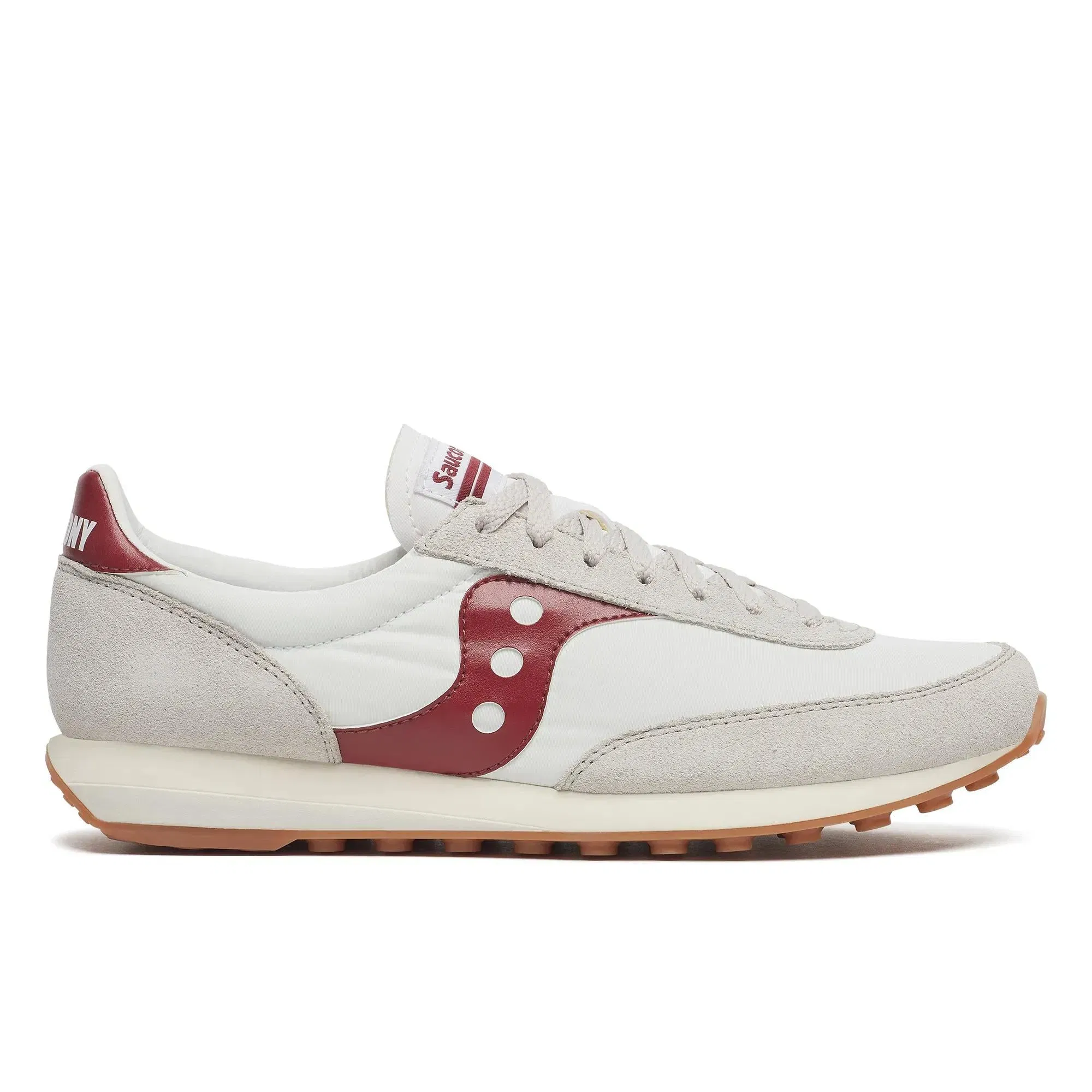 Saucony Trainer 80 White | Maroon
