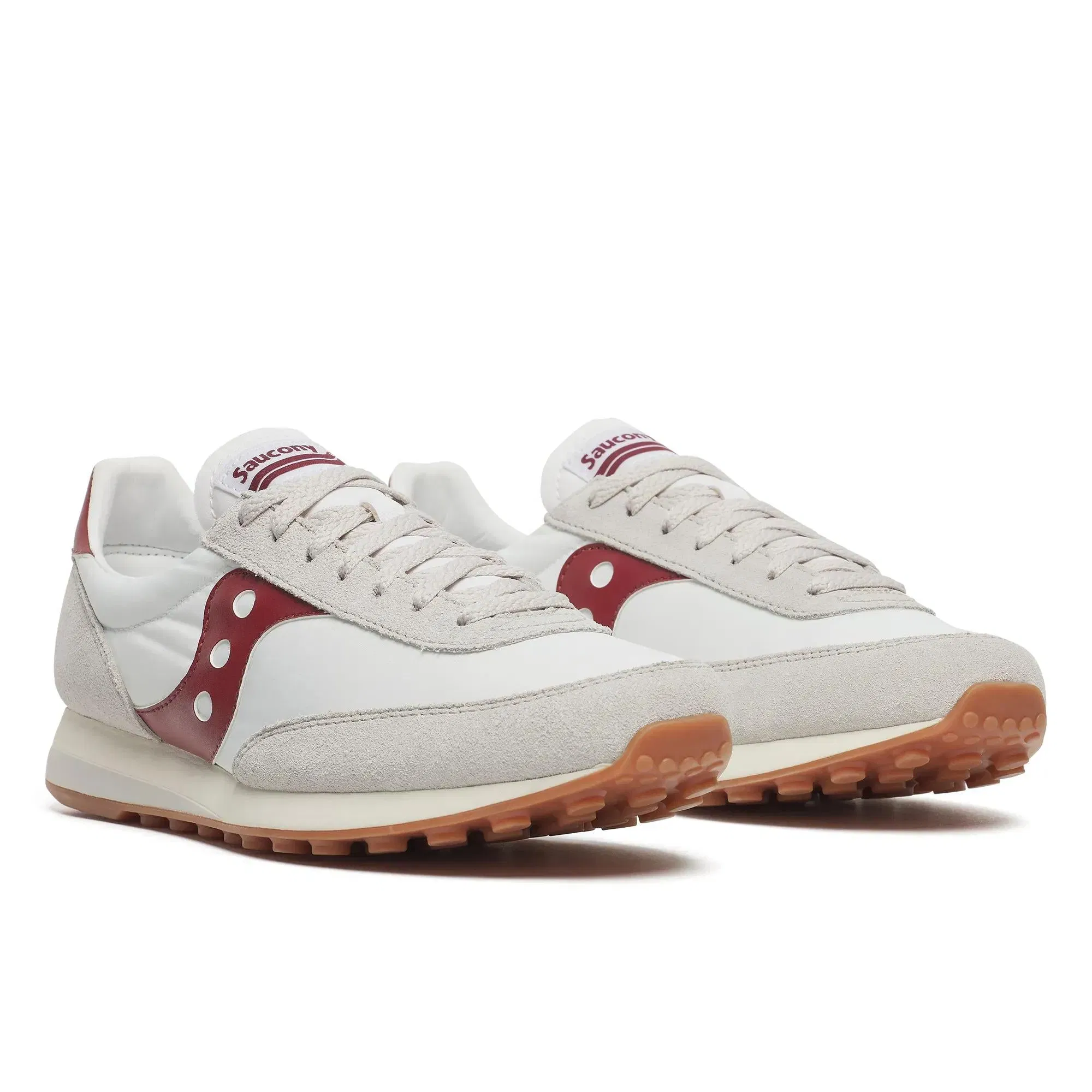 Saucony Trainer 80 White | Maroon