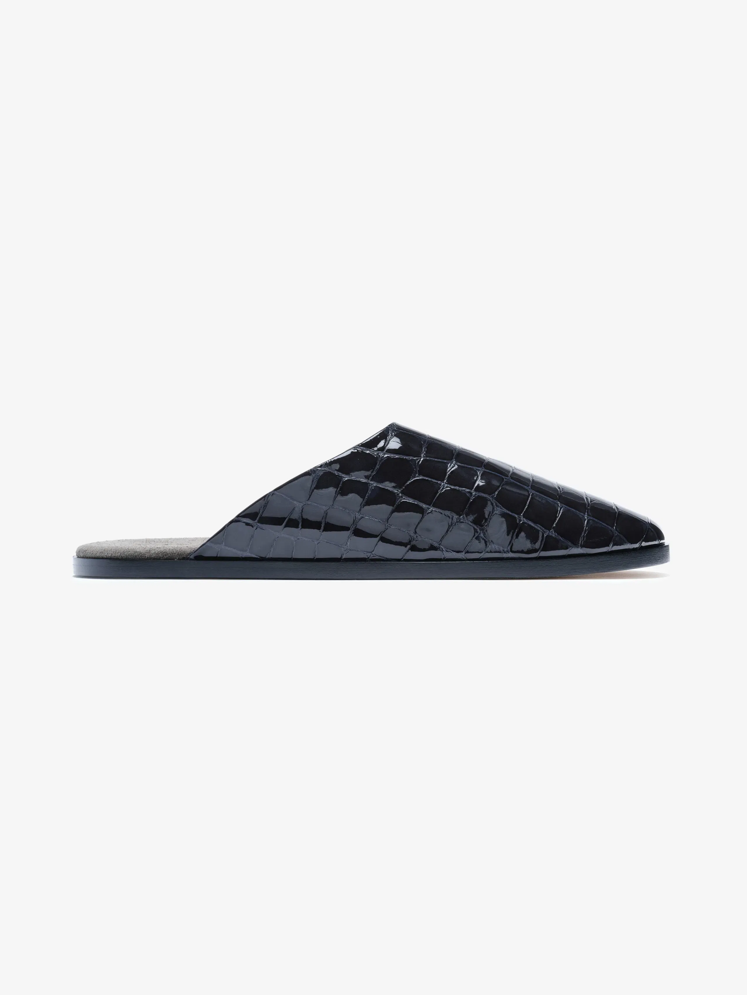 Essentials Croc Printed Slippers Midnight Blue