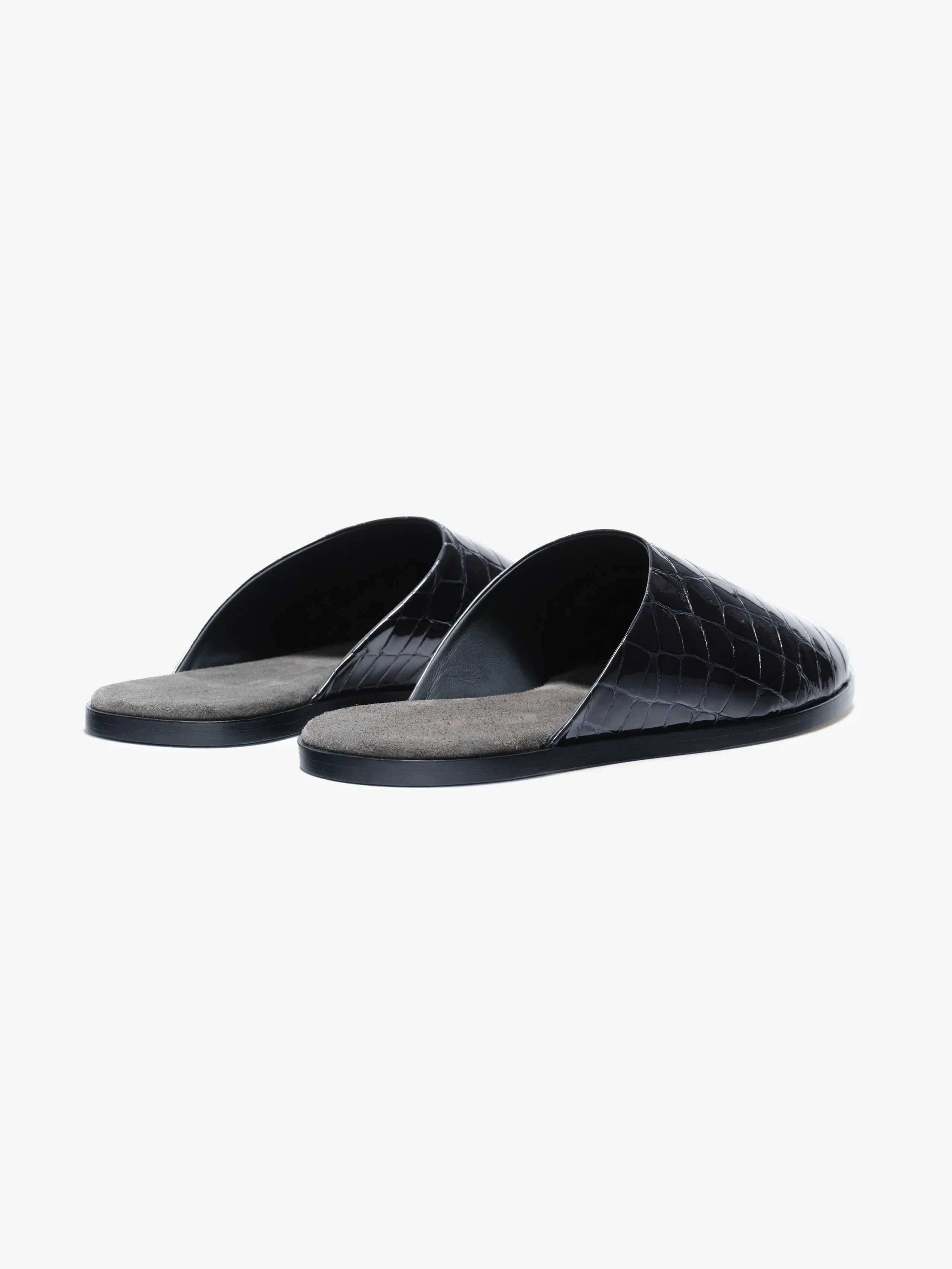 Essentials Croc Printed Slippers Midnight Blue