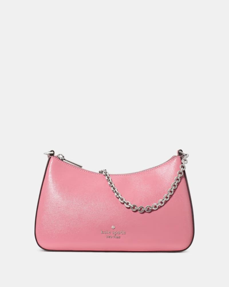 KateSpade Margot Textured Leather Shoulder Bag Grapefruit Soda