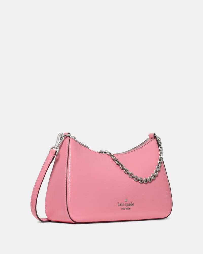 KateSpade Margot Textured Leather Shoulder Bag Grapefruit Soda