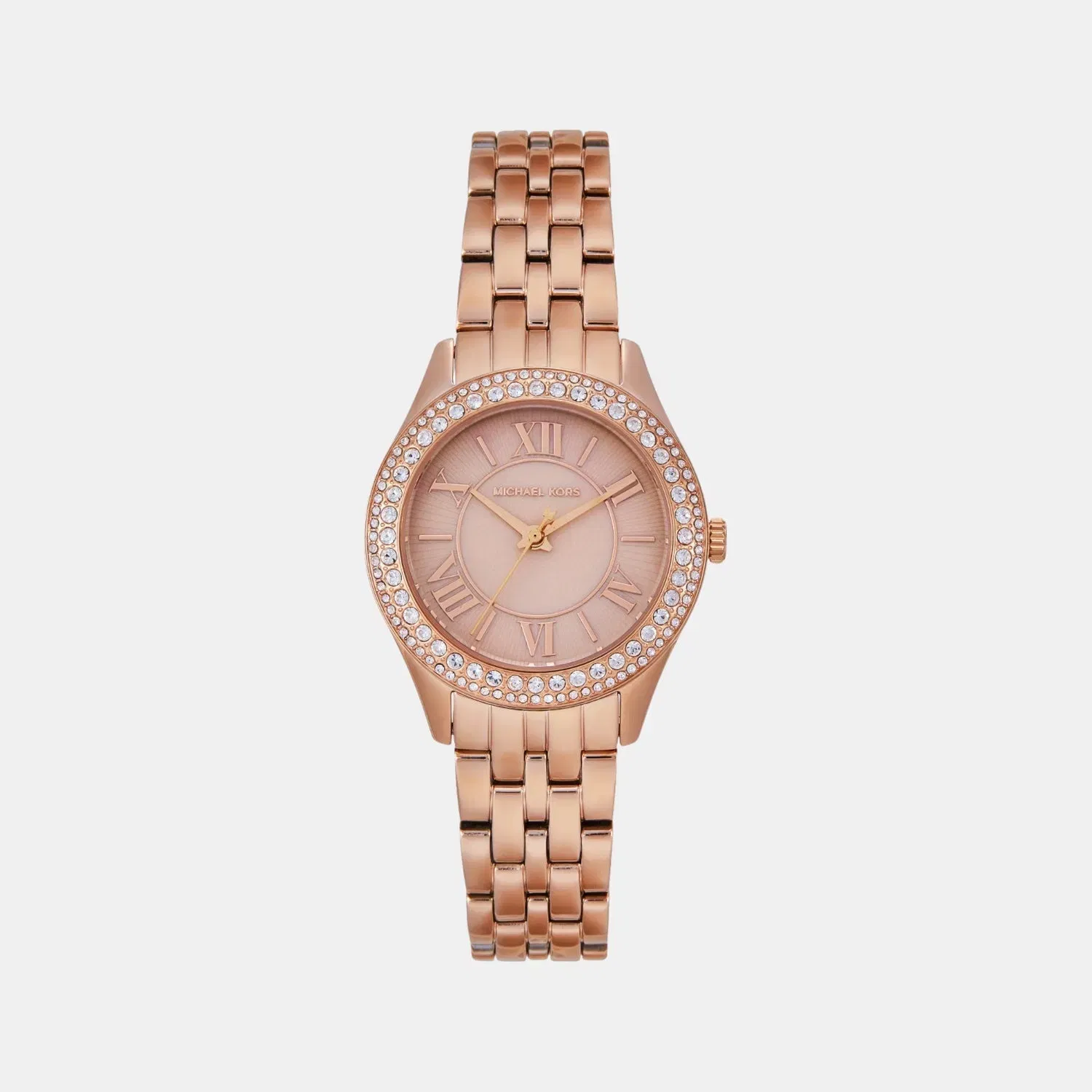 Michael Kors Harlowe Women Quartz Rose Gold Dial Analog Stainless Steel Watch Mk4845