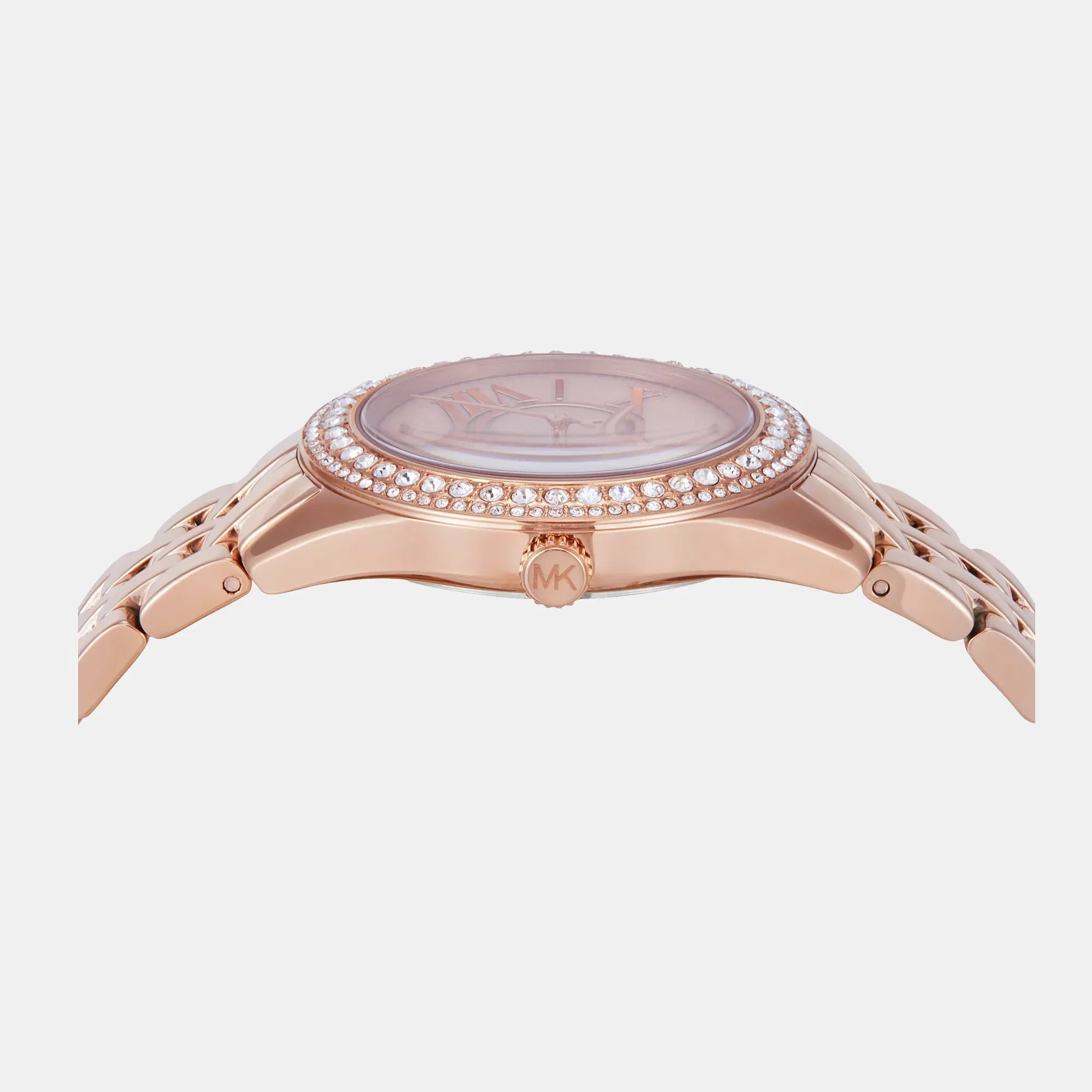 Michael Kors Harlowe Women Quartz Rose Gold Dial Analog Stainless Steel Watch Mk4845