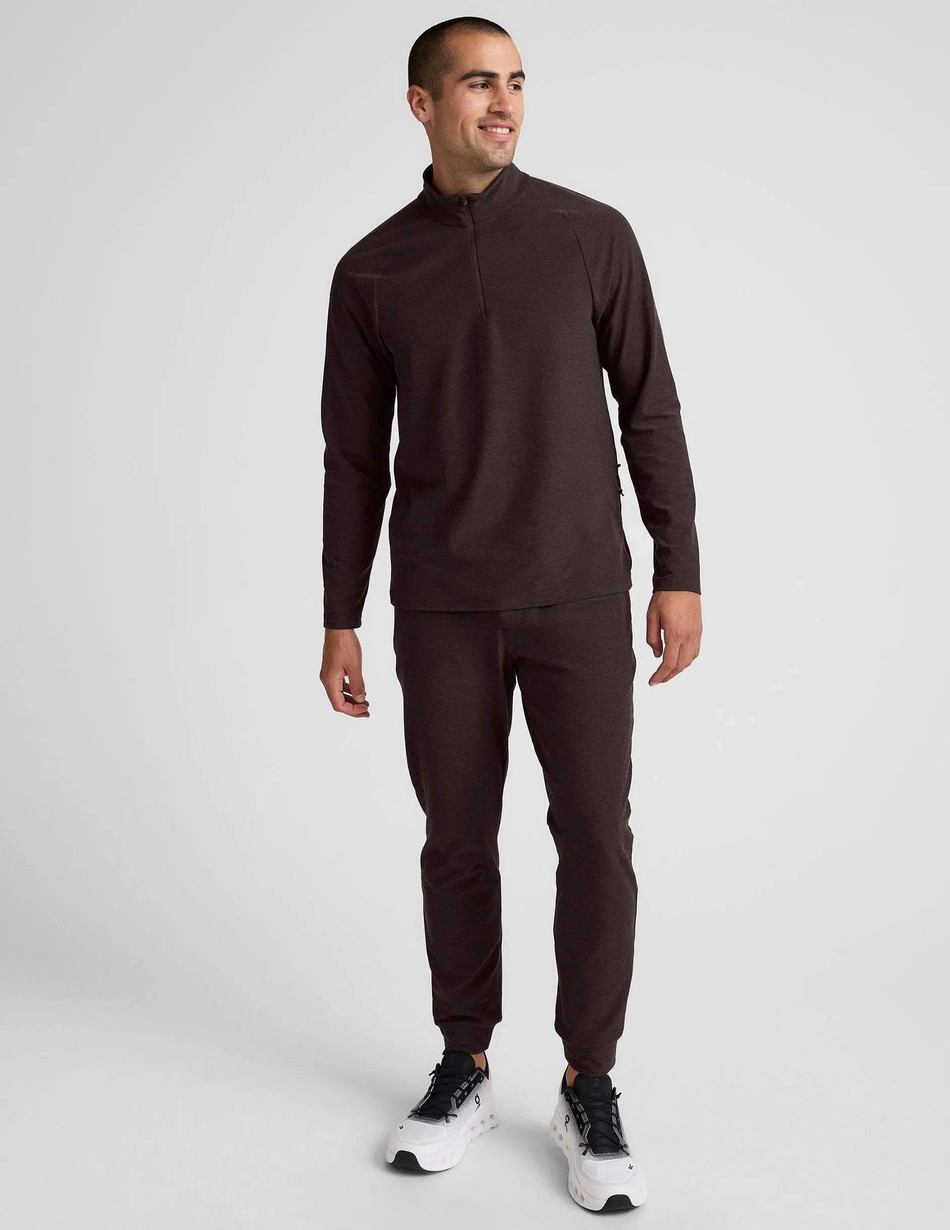 Beyond Yoga Spacedye Terrain Mens Quarter Zip Pullover