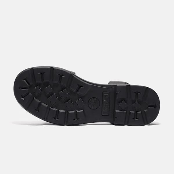 Timberland Calista Bay Backstrap Sandal Black Full-Grain Women'S
