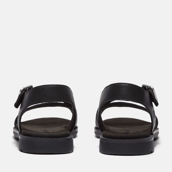 Timberland Calista Bay Backstrap Sandal Black Full-Grain Women'S