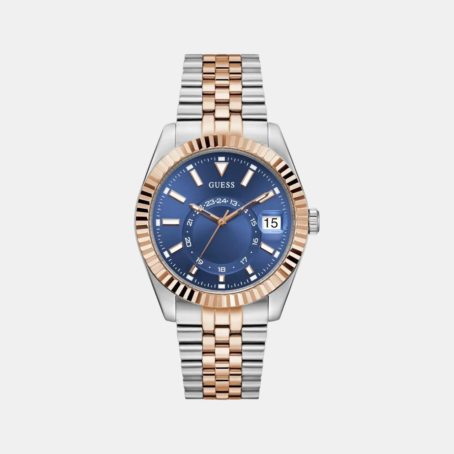 Guess Gd Jaden Men Quartz Blue Dial Analog Stainless Steel Gw0977G5