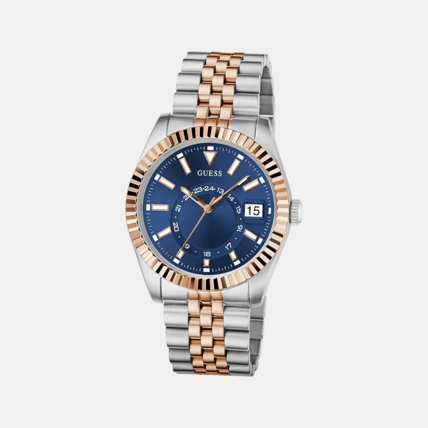 Guess Gd Jaden Men Quartz Blue Dial Analog Stainless Steel Gw0977G5