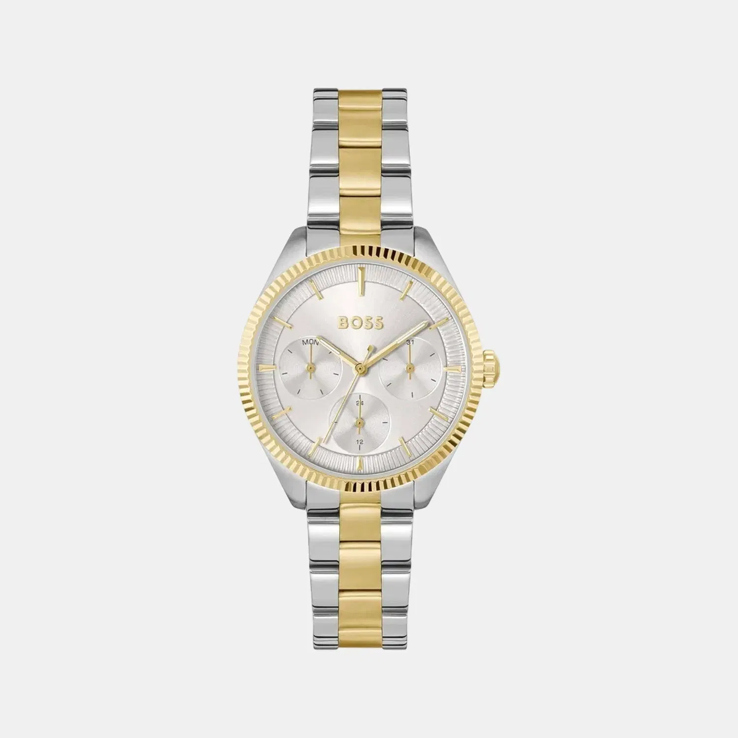 Boss Sage Sport Women Quartz Silver Dial Multi-Function Stainless Steel Watch 1502804