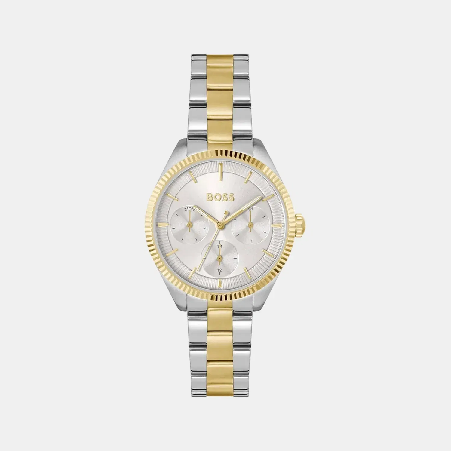 Boss Sage Sport Women Quartz Silver Dial Multi-Function Stainless Steel Watch 1502804