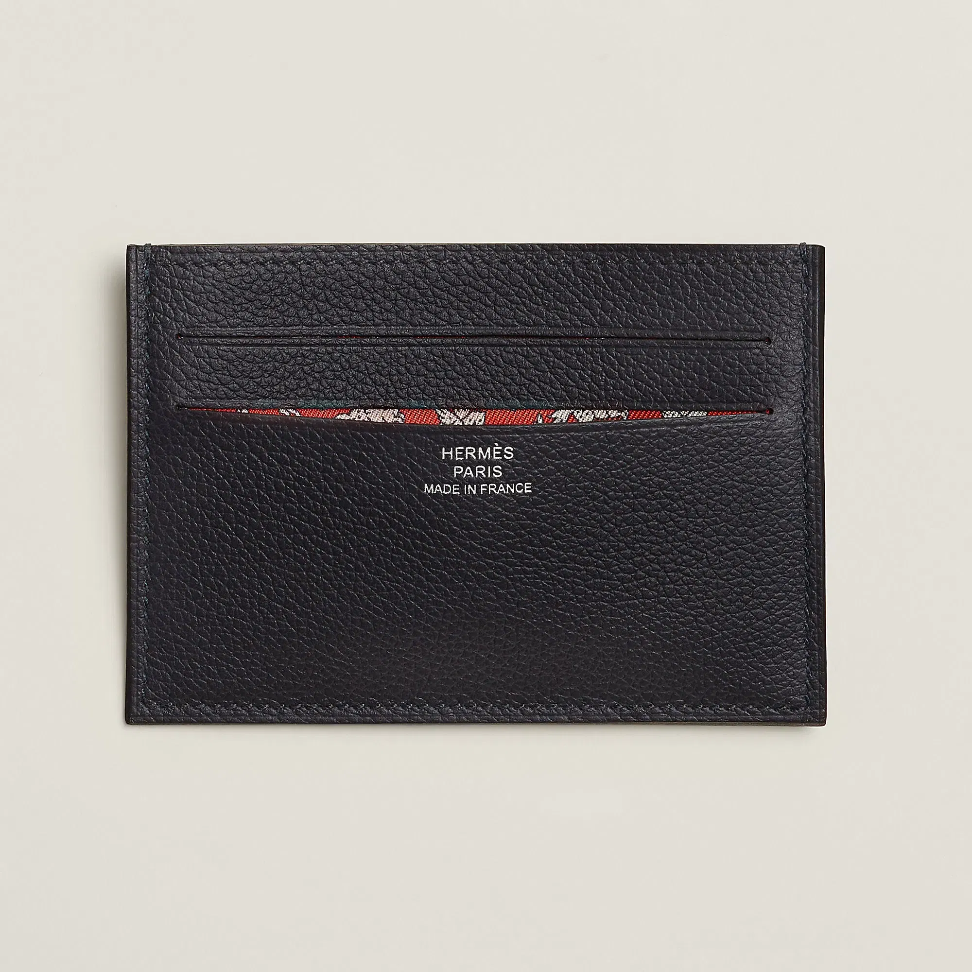Hermes Citizen Twill Card Holder Gold
