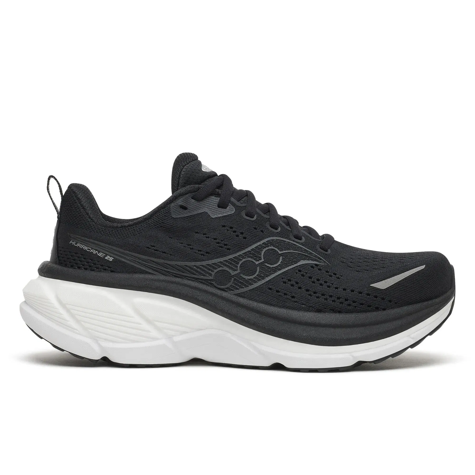 Saucony Women's Hurricane 25 Wide Black | White