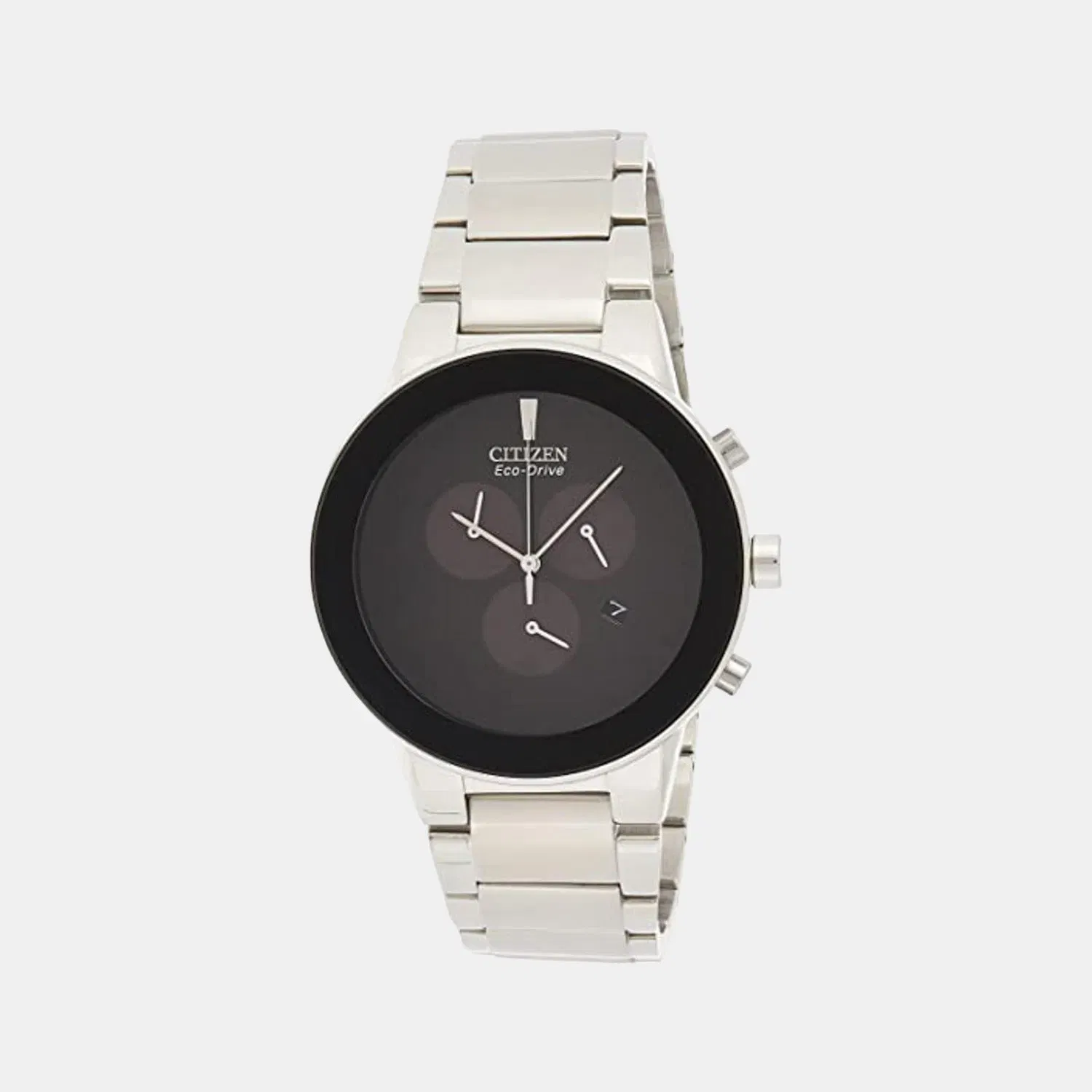 Citizen Axiom Men Quartz Black Dial Chronograph Stainless Steel At2240-51E