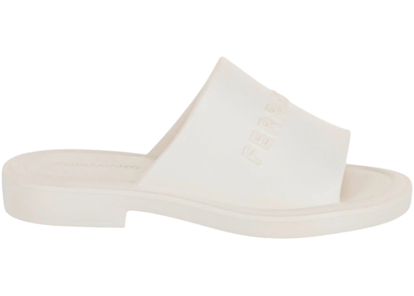 Ferragamo Giuneva Logo Slides White Womens