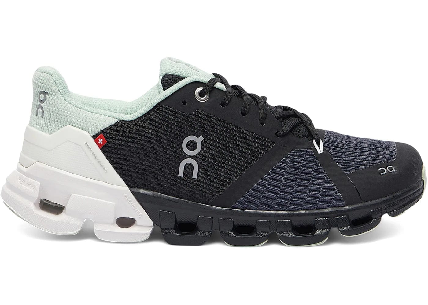 On Running Cloudflyer Black White Womens