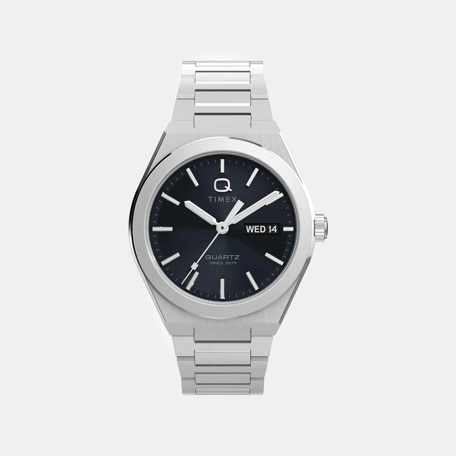 Timex Men Quartz Black Dial Analog Steel Watch Tw2Y25000Uj