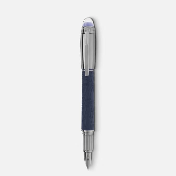 Montblanc Starwalker Space Blue Doue Fountain Pen