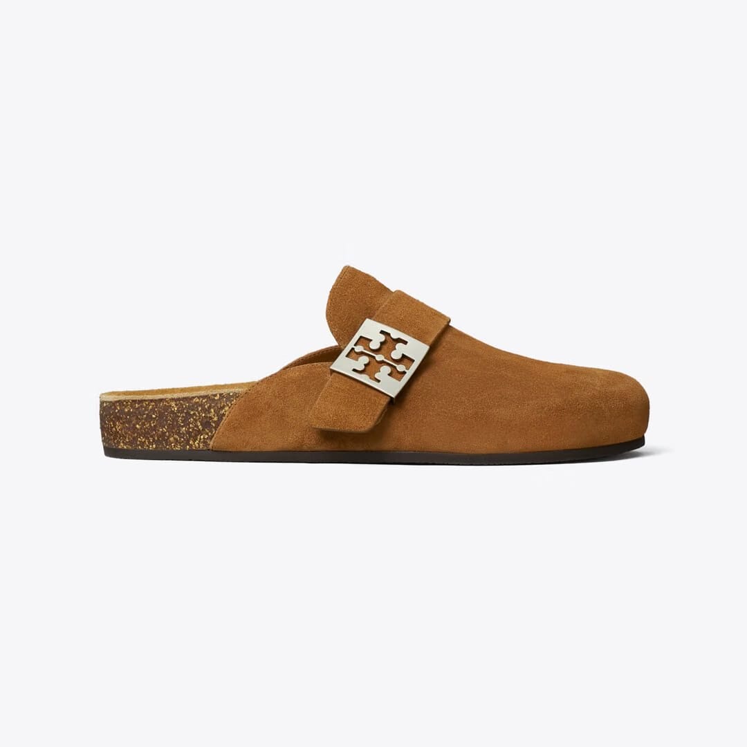 Tory Burch Mellow Mule COGNAC BROWN / SILVER