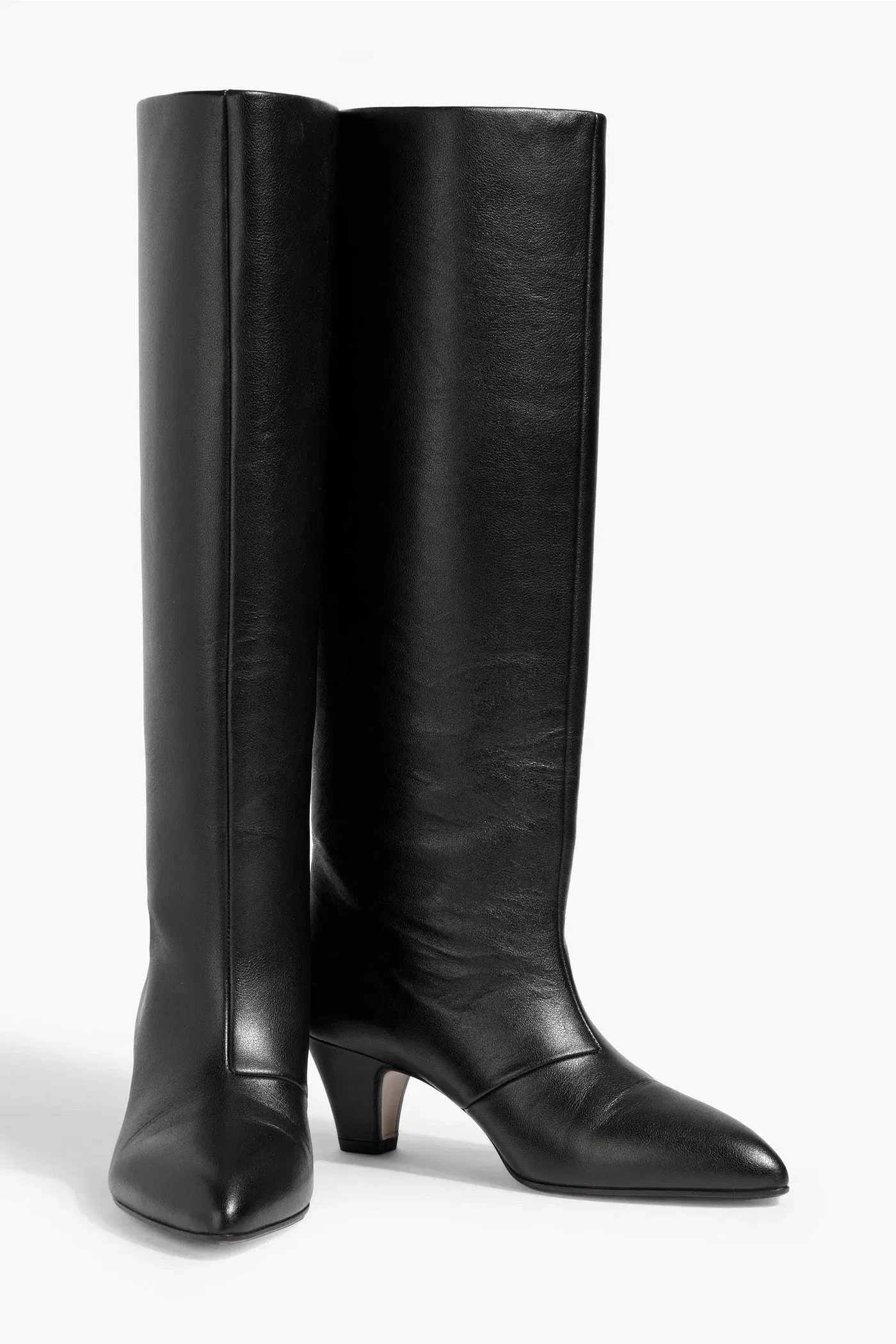 Bally Arval 55 Leather Knee Boots Black Women's