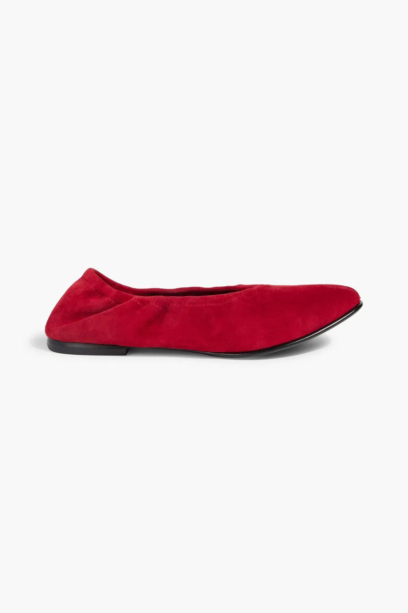 Simkhai Danna Suede Ballet Flats Red Women's