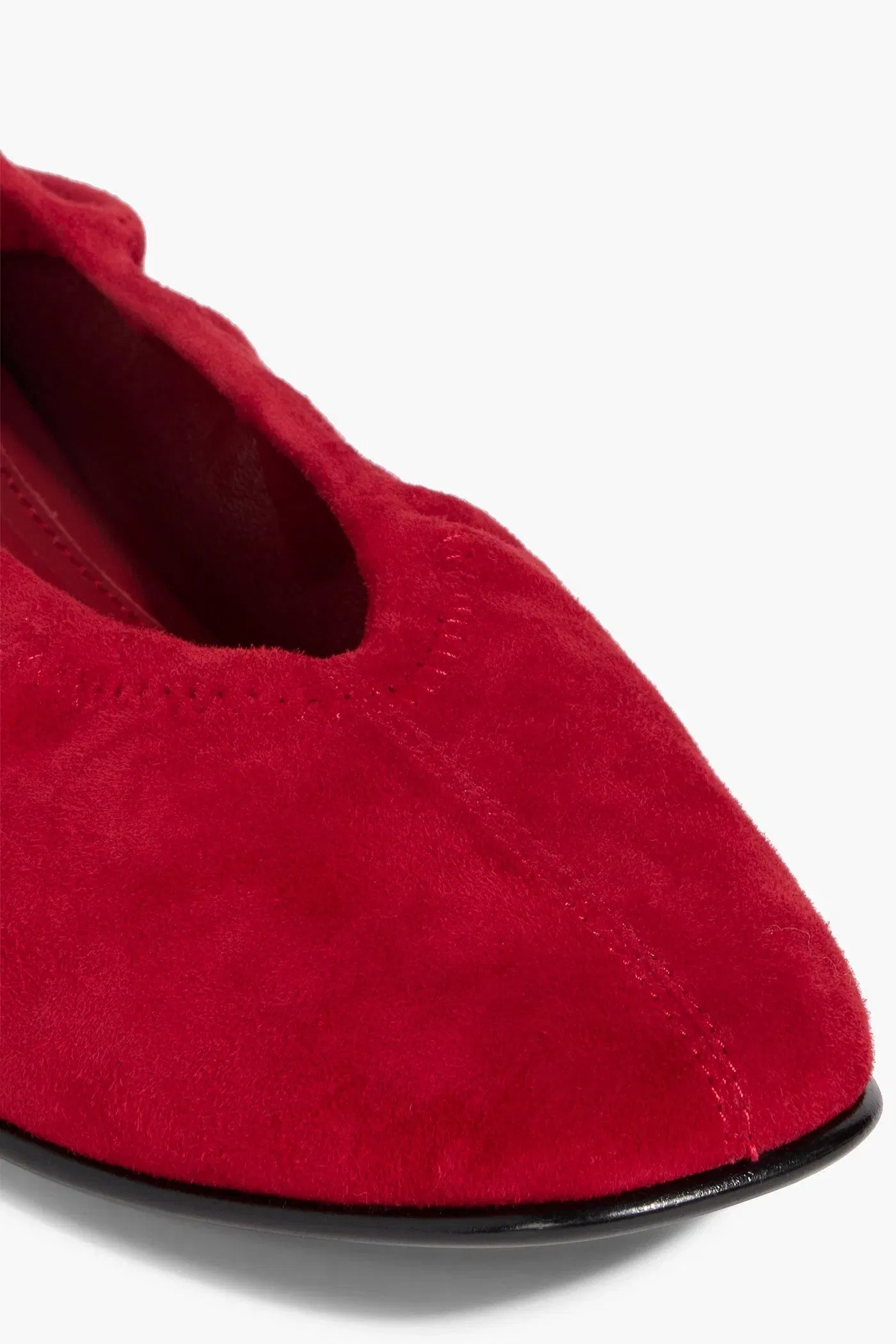 Simkhai Danna Suede Ballet Flats Red Women's