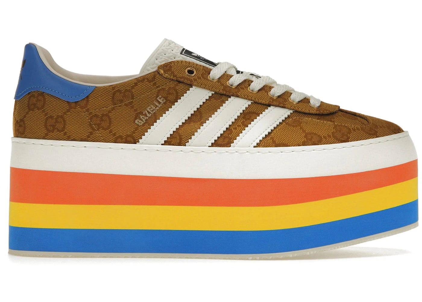 Adidas X Gucci Gazelle Original Gg Multicolor Platform Womens