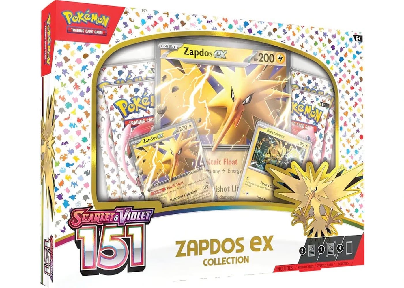 2023 Pokemon Scarlet & Violet 151 Zapdos Ex Box
