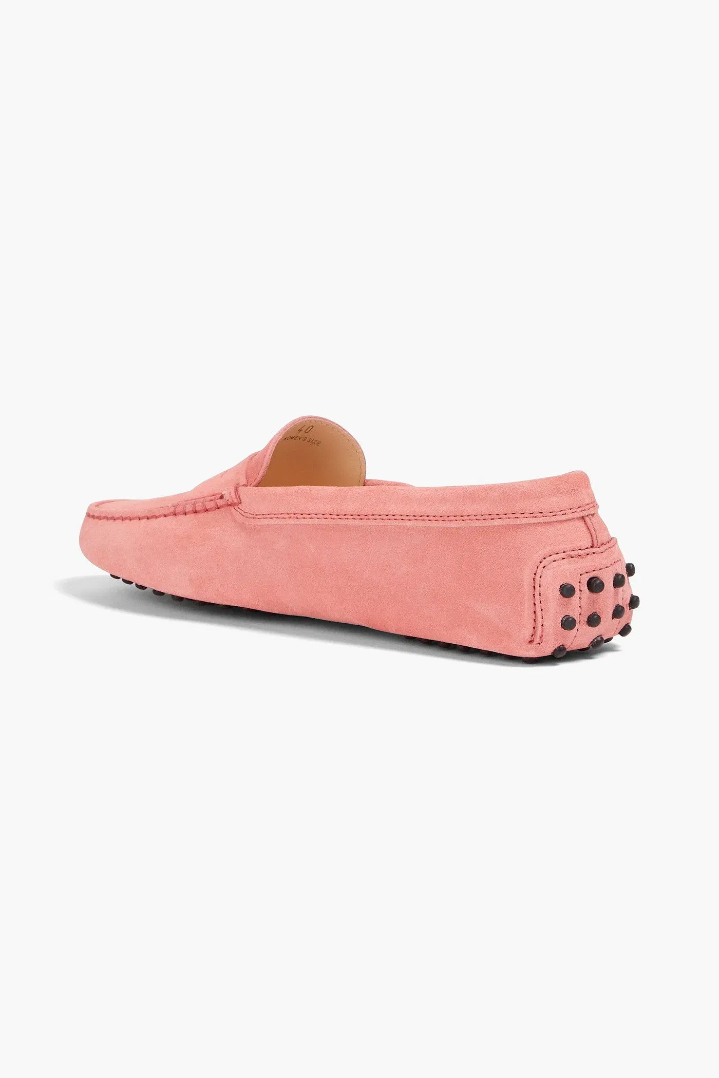 Tod's Gommino Suede Loafers Coral Women's