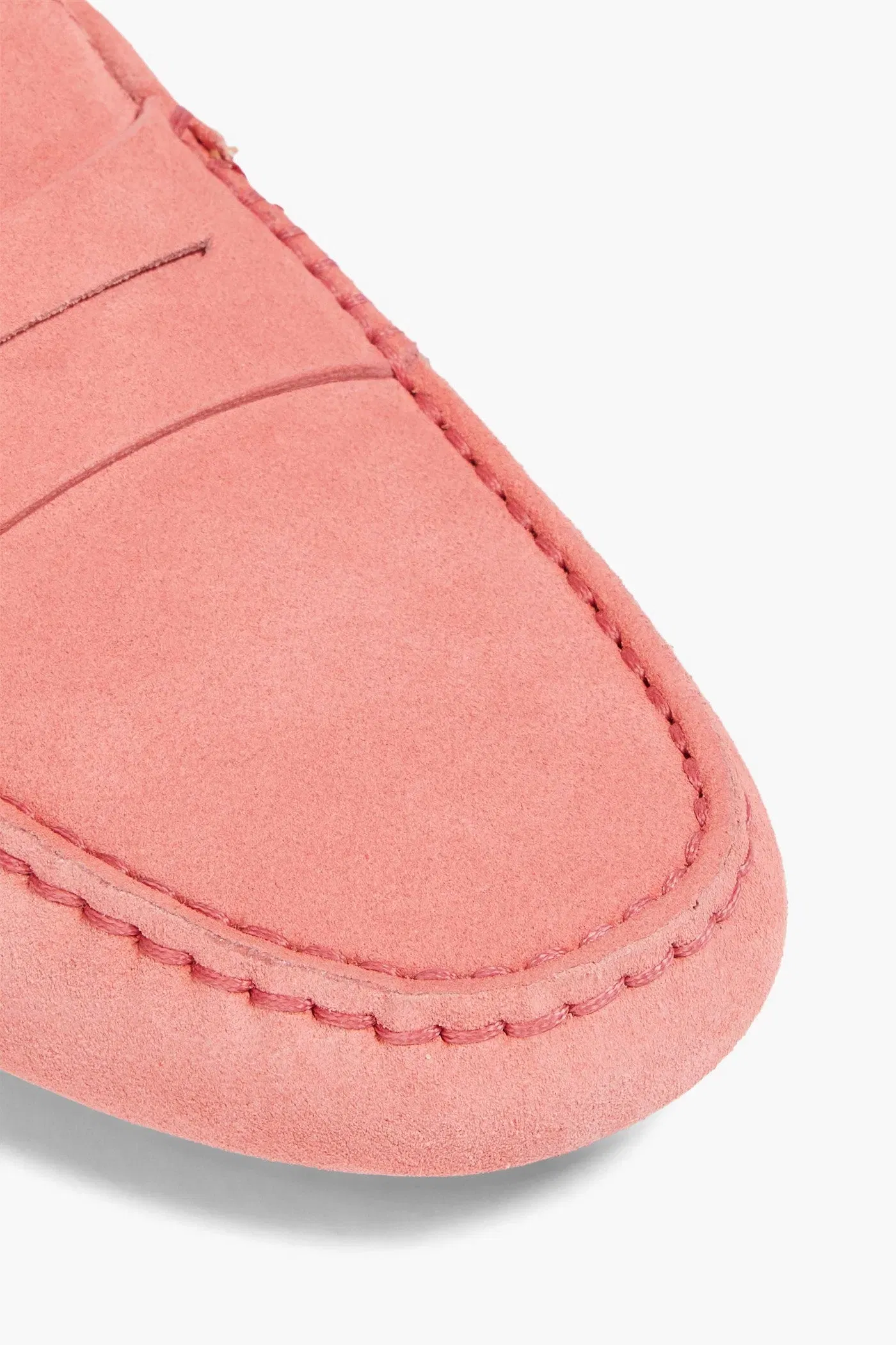 Tod's Gommino Suede Loafers Coral Women's