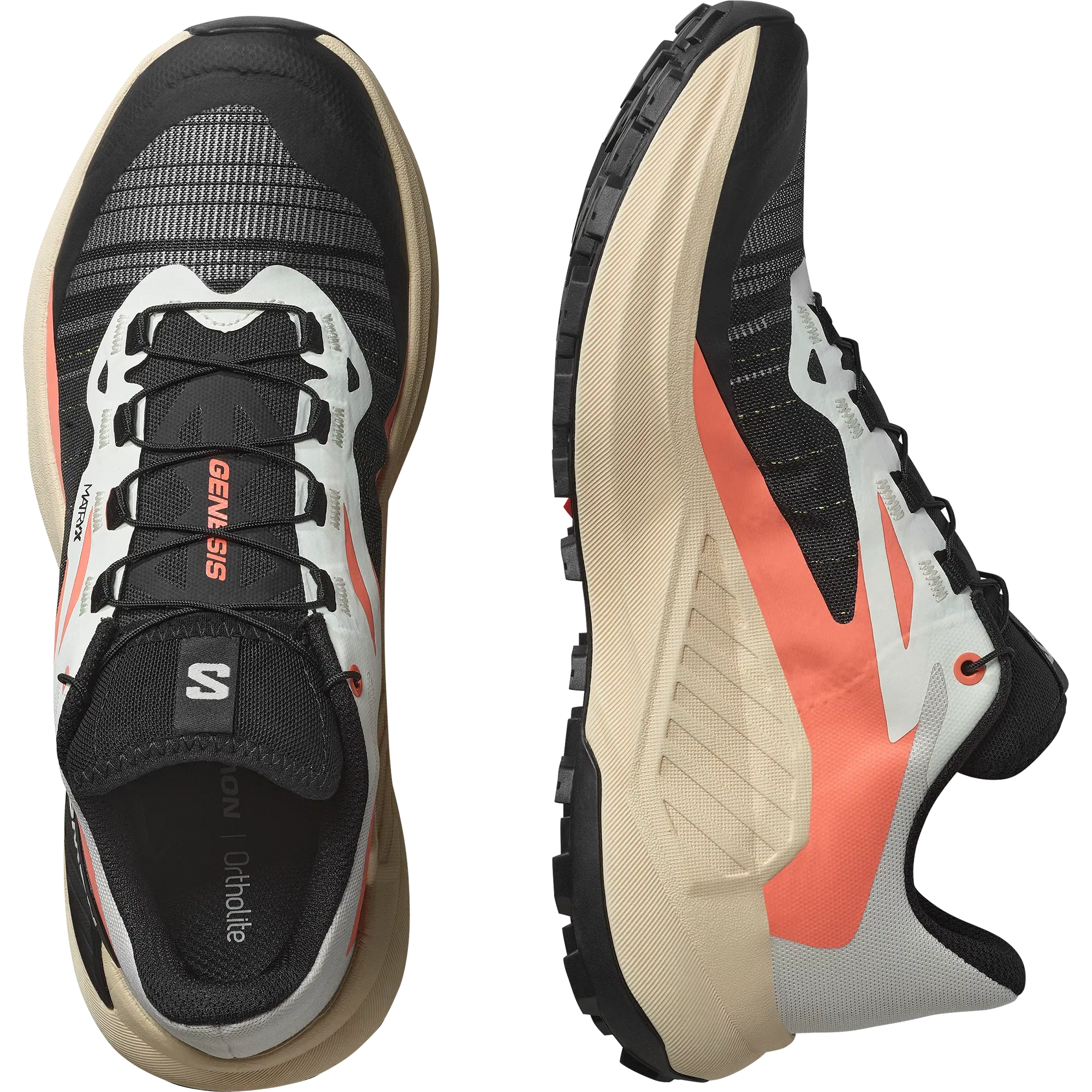 Salomon Genesis Trail Running Shoes Womens Fusion Coral