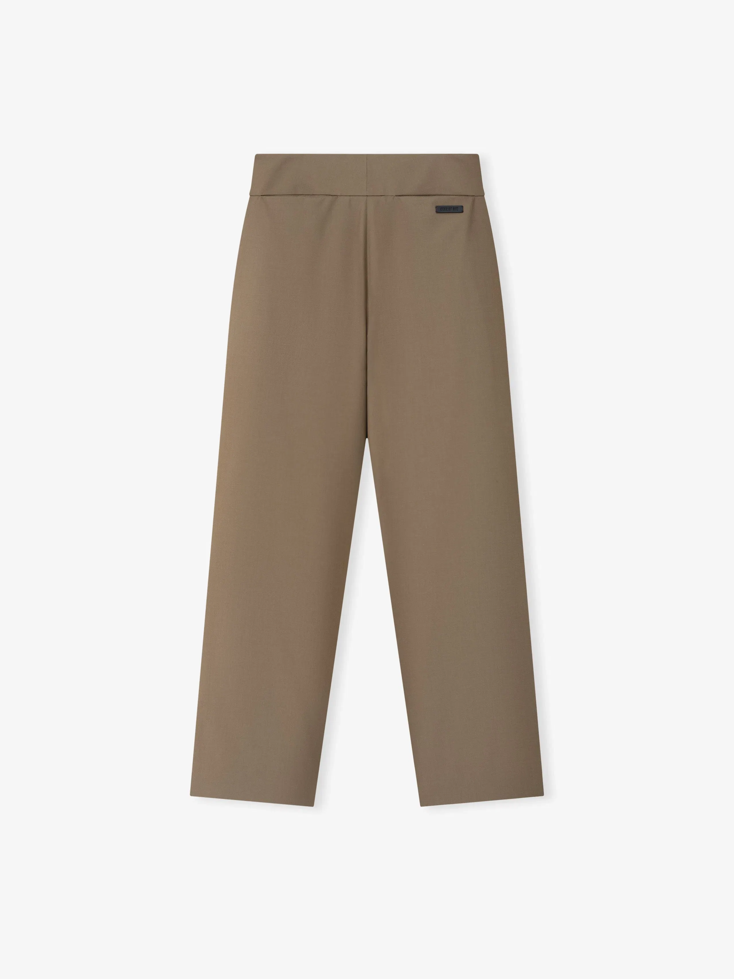 Essentials Wool Poplin Casual Flat Front Pants Clay