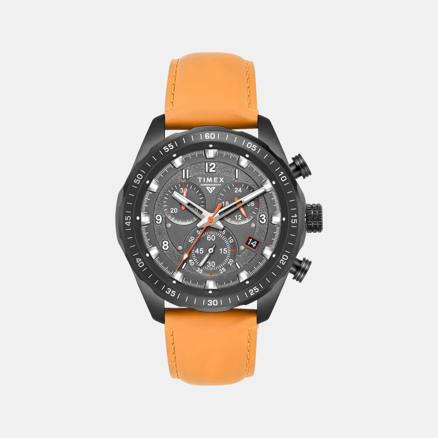 Timex Vector Men Quartz Dial Chronograph Leather Watch Tweg26002