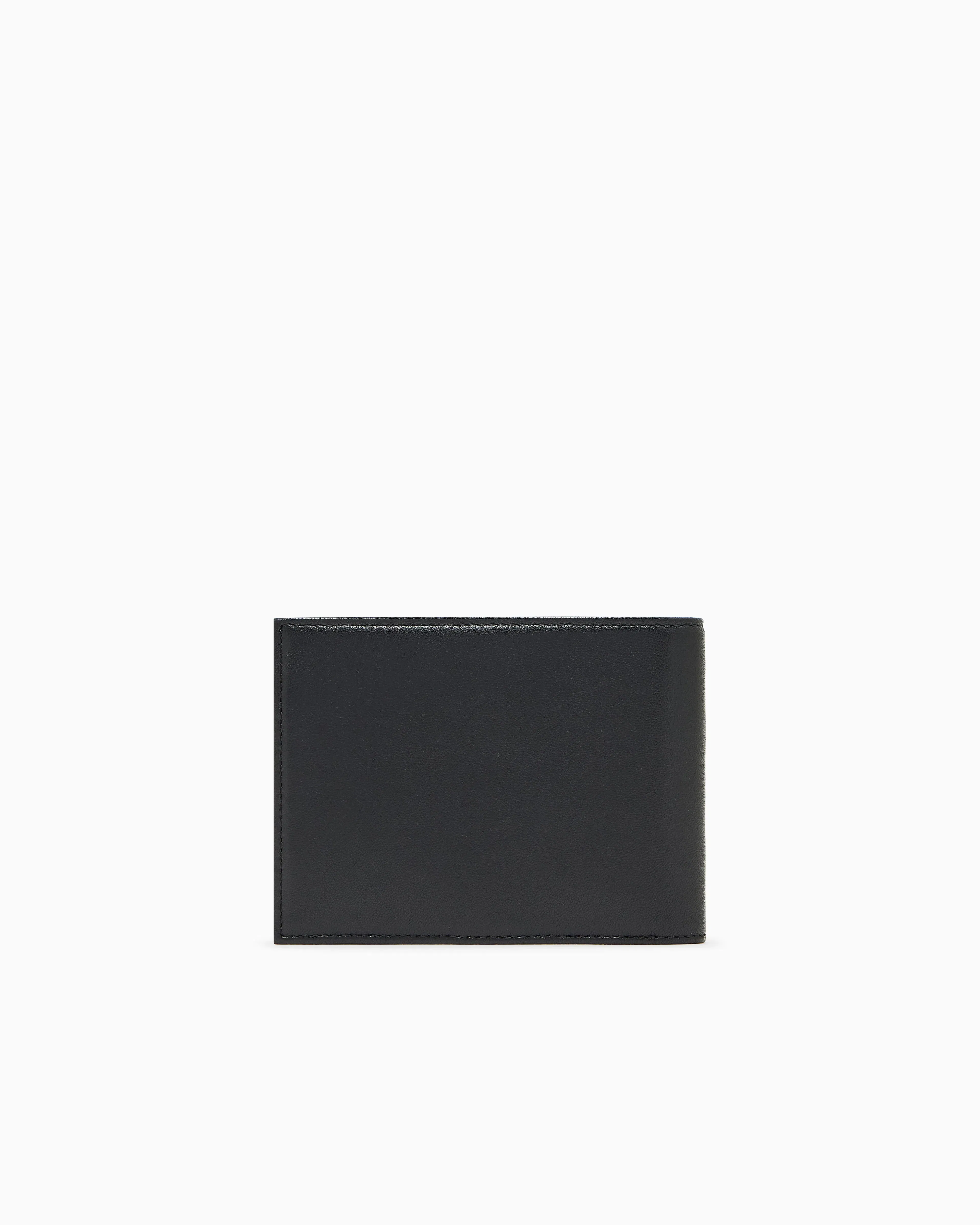 Emporio Armani Nappa leather bifold wallet with geometric detail