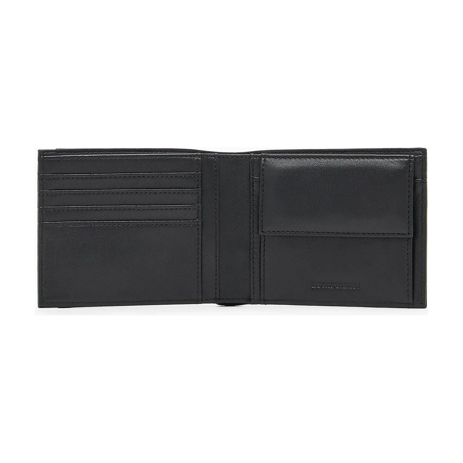 Emporio Armani Nappa leather bifold wallet with geometric detail