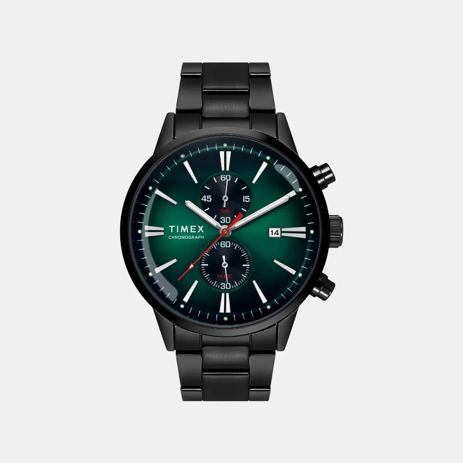 Timex Trendline Men Quartz Dial Chronograph Stainless Steel Watch Tweg19933
