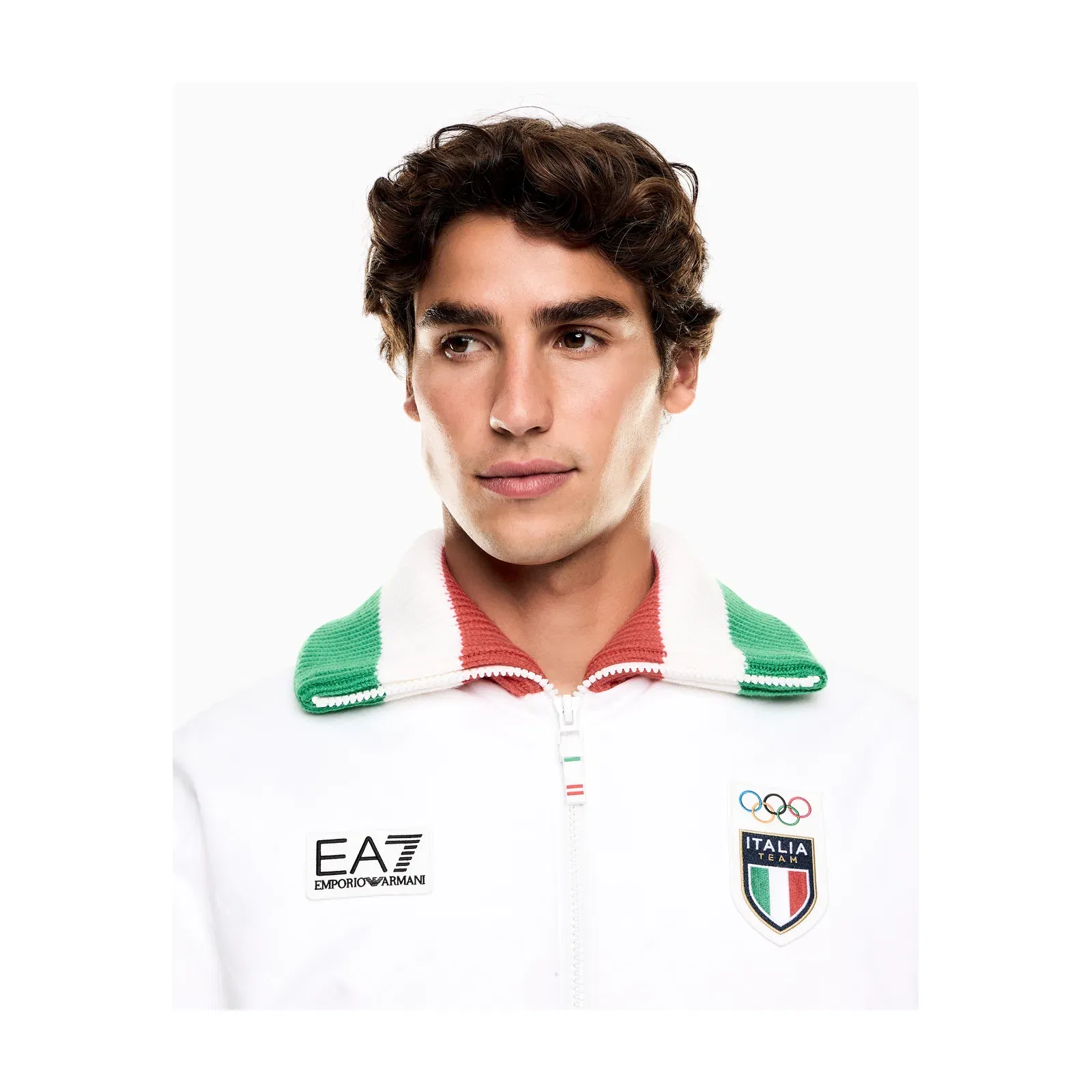 EA7 Waterproof padded bomber jacket for the Olympics