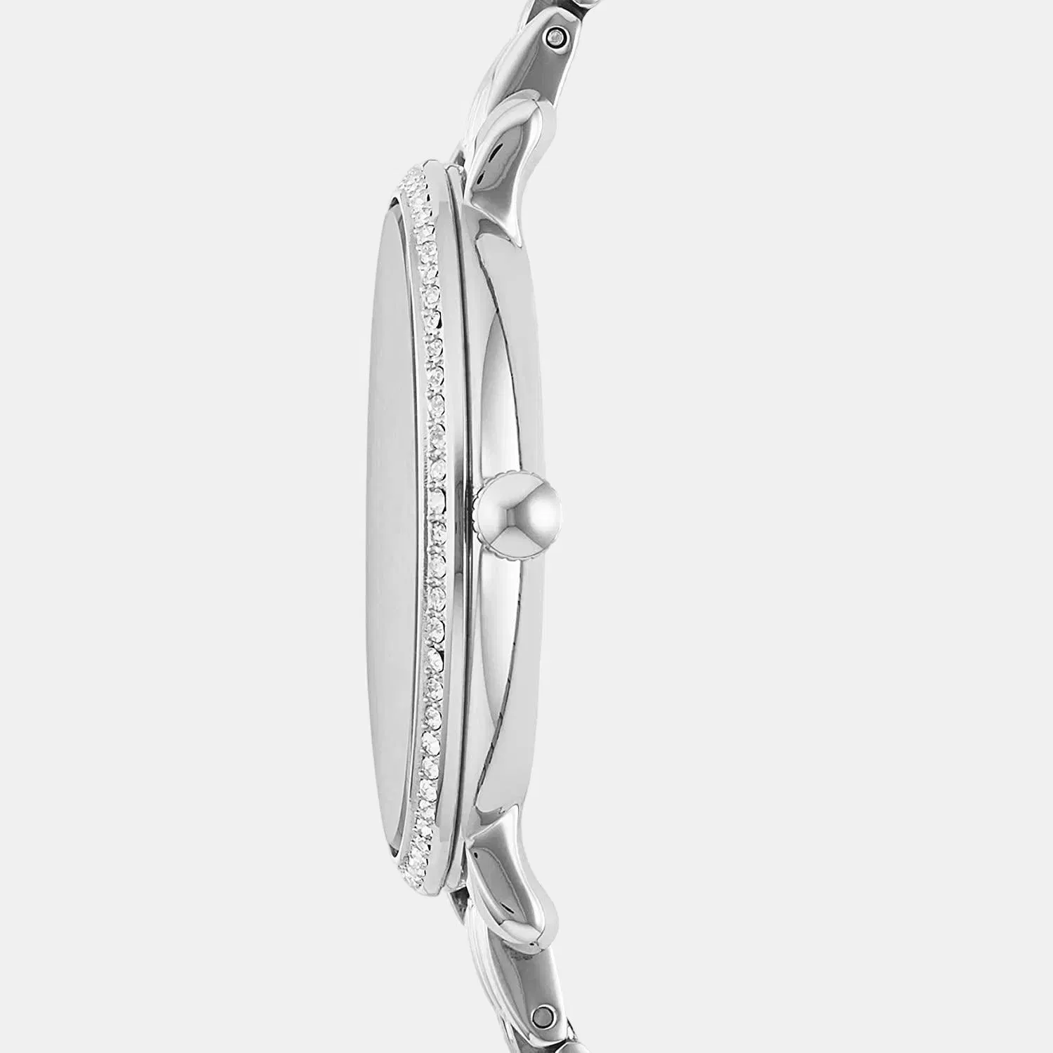 Fossil Jacqueline Women Quartz Silver Dial Analog Stainless Steel Watch Es3545