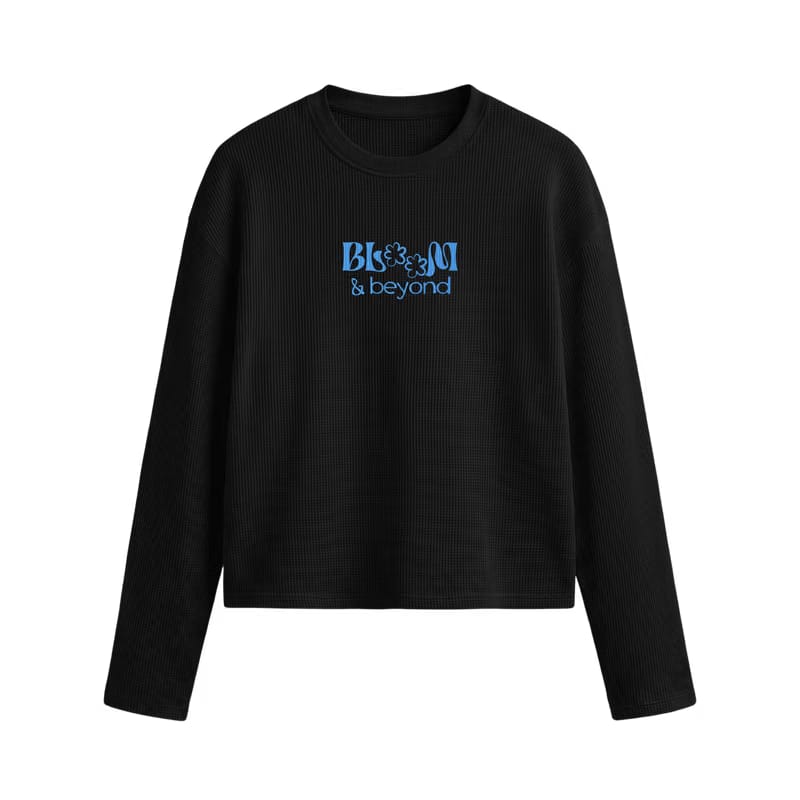 Off Supply Bloom & Beyond Black Waffle T-shirt