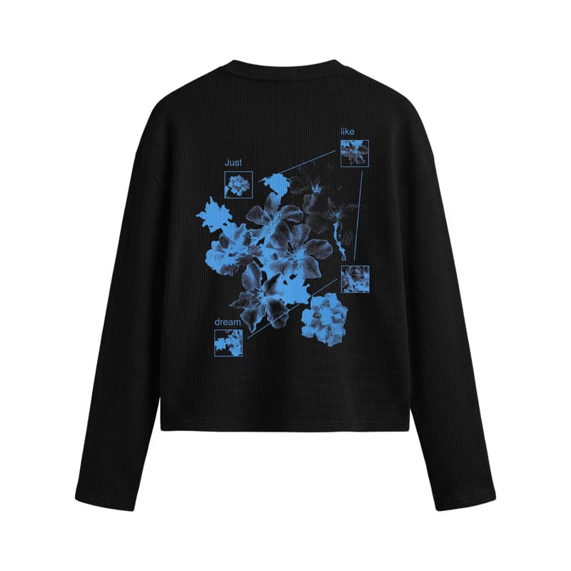Off Supply Bloom & Beyond Black Waffle T-shirt