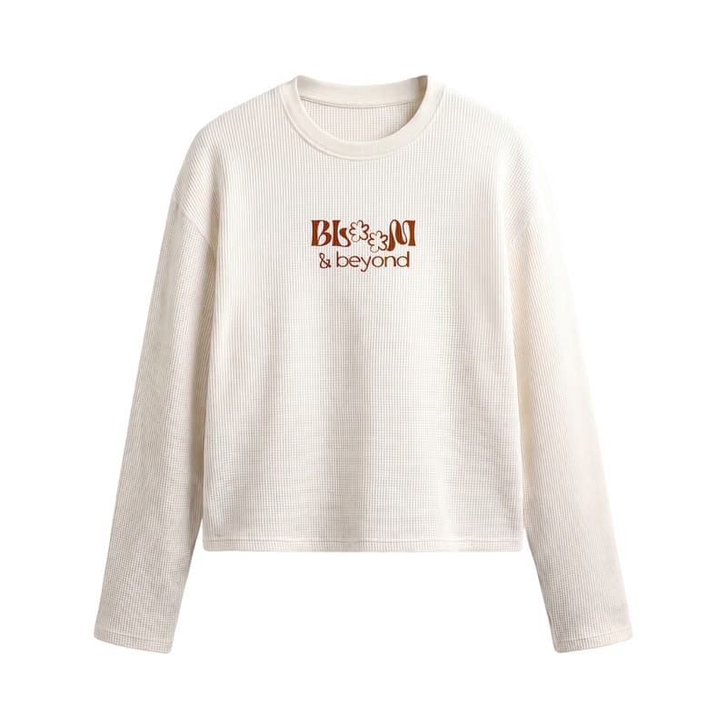 Off Supply Bloom & Beyond Off White Waffle T-shirt