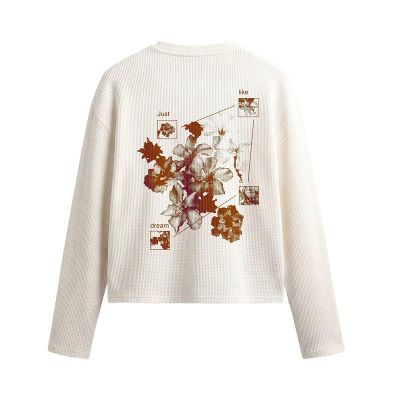 Off Supply Bloom & Beyond Off White Waffle T-shirt