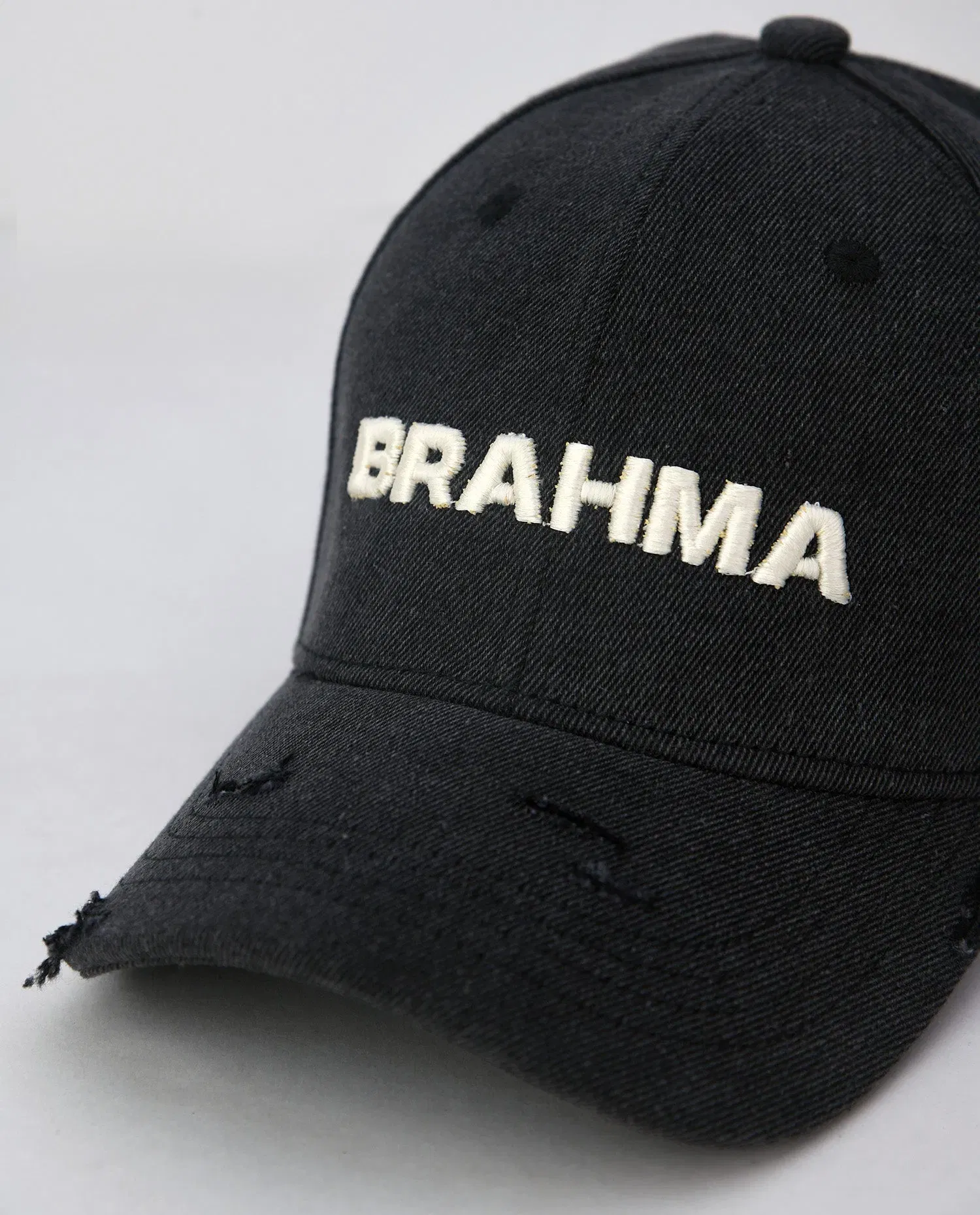 Brahma // Black Denim Baseball Cap