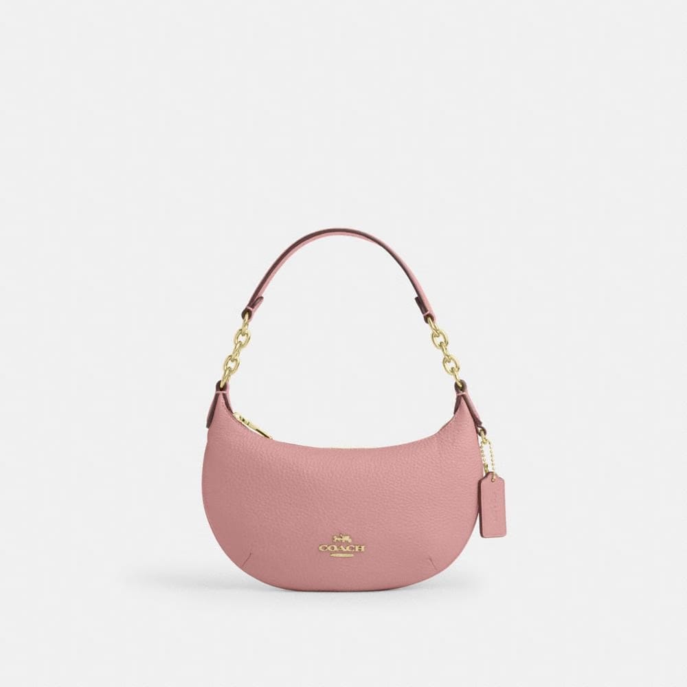 Coach Mini Payton Bag Gold Pink Petal
