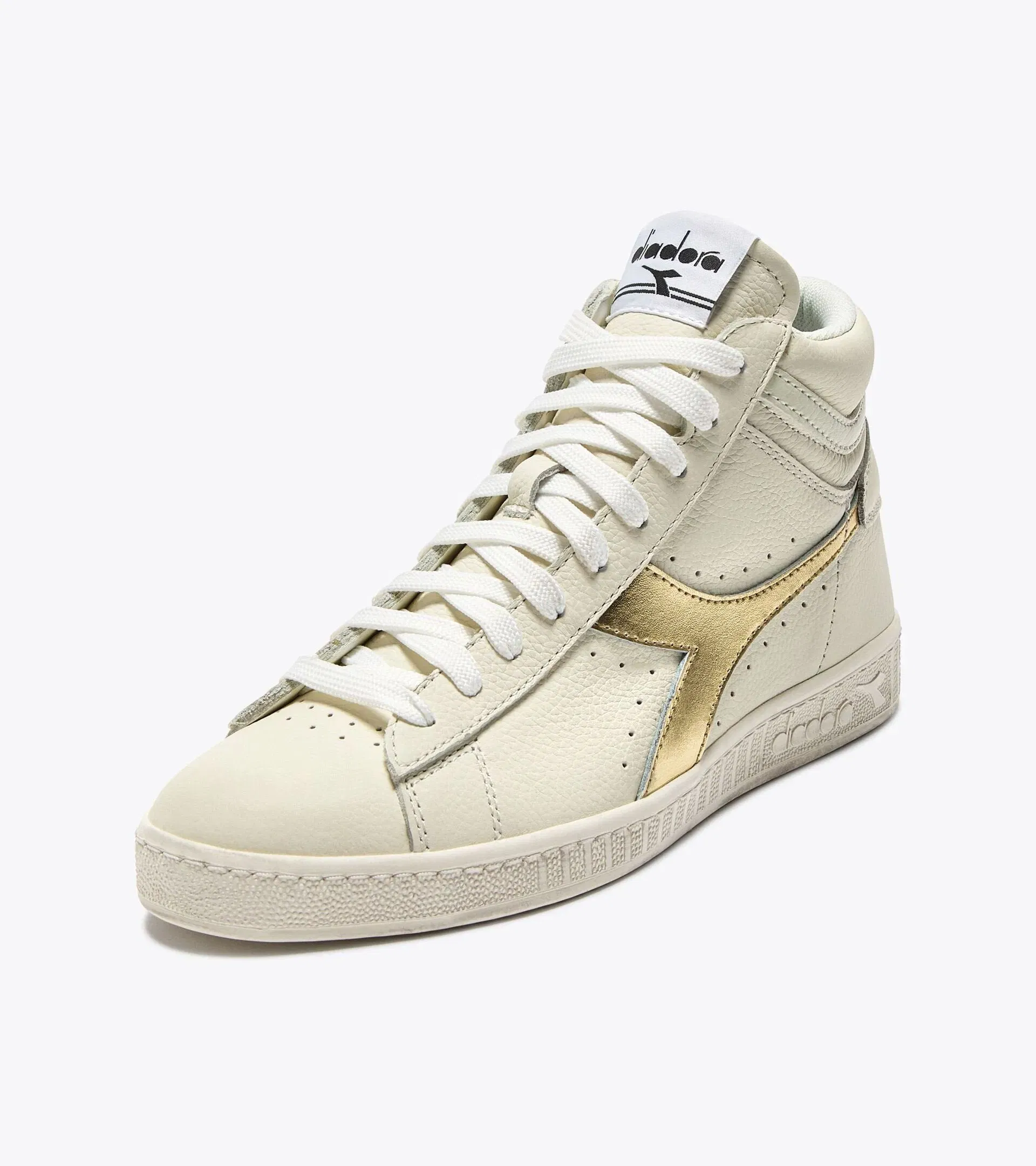 Diadora Game L High Waxed Metal Wn White/Gold