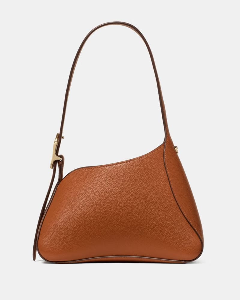 KateSpade 454 Sculpted Shoulder Bag Warm Gingerbread